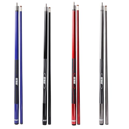 Fiberglass 58-Inch Billiard Pool Cue Sticks Set of 4 - 18-21oz Professional Quality