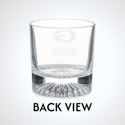 Green Bay Packers NFL Giftable Team Glass Set with Cubes - Officially Licensed