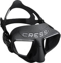 Cressi Atom Frameless Freediving Mask Black/Black - Low Volume, Ergonomic Nose