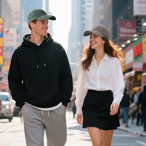 3 Pack Washed Plain Baseball Caps - Retro Adjustable Cotton Dad Hats for Men Women