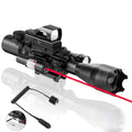 YINPOM 4-16x50EG Rifle Scope with Red/Green Illumination & Laser Range Finder - 4 Models Red Dot Sight