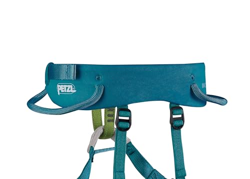 PETZL MACCHU Kids' Climbing Harness Atlantic Blue Adjustable Child Safety Gear