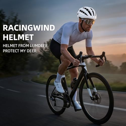 LUMDEER White Bike Helmet for Adults Men Women - Ultra Ventilation Cycling Safety
