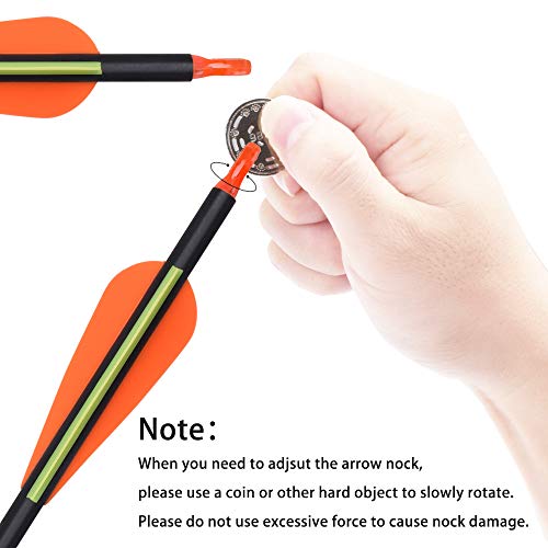 6pcs 26 Inch Carbon Arrow Set with Removable Tips for Hunting & Target Practice