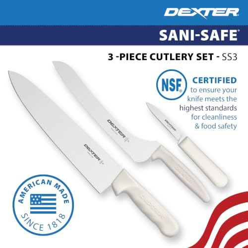 Dexter-Russell 3-Piece Kitchen Cutlery Set with High-Carbon Stainless Steel Blades