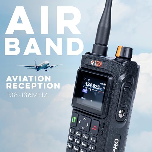 BTECH UV-PRO IP67 Dual Band VHF/UHF Handheld Two-Way Radio - Black, GPS, Bluetooth, APRS, NOAA Weather
