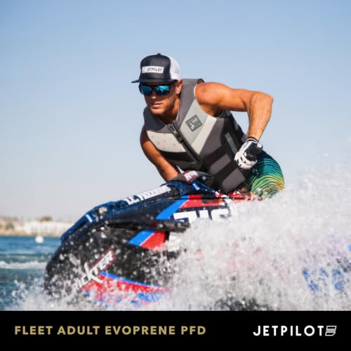 Jetpilot Fleet Evoprene Life Jacket PFD Medium-Large Gray USA CG Approved