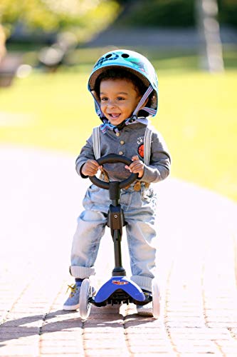 Micro Mini 3-in-1 Deluxe Toddler Scooter Blue - Ride-On & Balance Toy for Ages 1-5