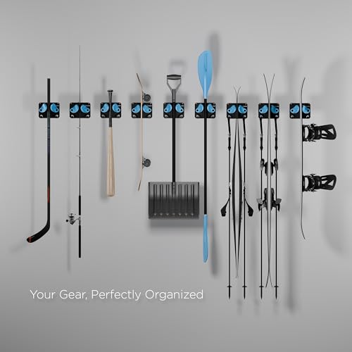 Gravity Grabber 3-Pack Wall Ski & Snowboard Storage Rack - Damage-Free Black