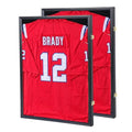 Grintus 2 Pack Jersey Display Cases Black Shadow Box for Autographed Sports Jerseys