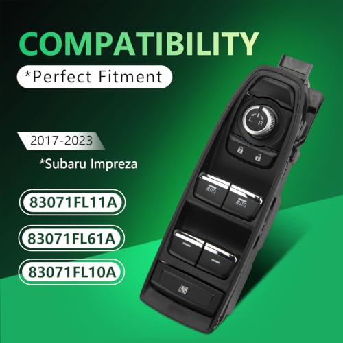YUANCHAO Power Window Switch for 2017-2023 Subaru Impreza - PWS-SBL-XSLR-D