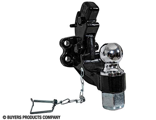 15 Ton Heavy Duty Combination Towing Hitch - 2-5/16 Inch Ball & Pintle Hook, Forged Steel
