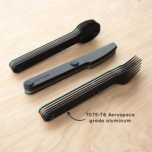 Full Windsor Magware Multicolor Magnetic Travel Camping Utensils Set