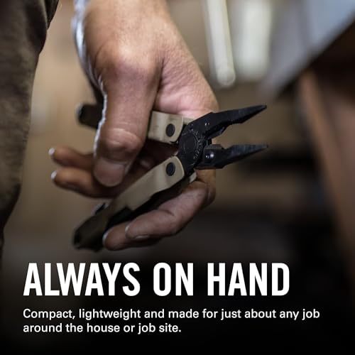 Leatherman Rebar Multi-Tool with Replaceable Wire Cutters & Saw - Coyote Tan, Black Variation