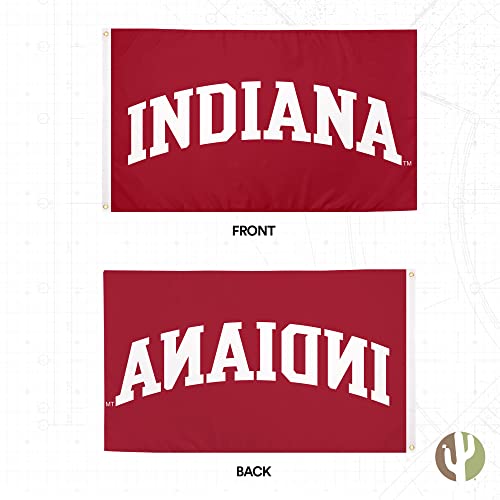 3x5 Outdoor College Flag - Indiana University IU Hoosiers School Spirit Banner