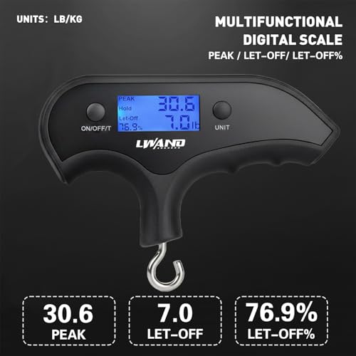 LWANO Digital Bow Scale 110lbs/50kg for Archery & Bow Tuning