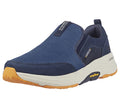 Skechers Men's Go Walk Outdoors Andes Sneakers 10.5 Navy Yellow - Water-Resistant Trail Shoes
