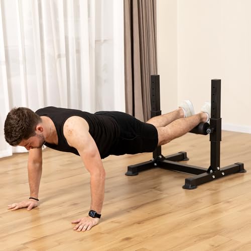 Adjustable Bulgarian Split Squat Stand for Home Gym - Space-Saving Leg Workout Equipment