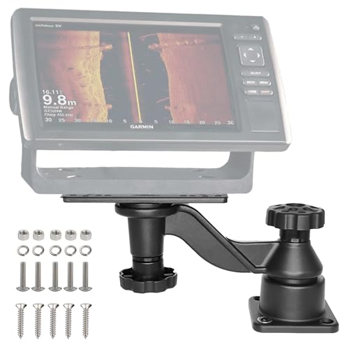 Fish Finder Mount with Heavy Duty Swing Arm - Single Arm for 5-12 Inch Screens Marine Electronics