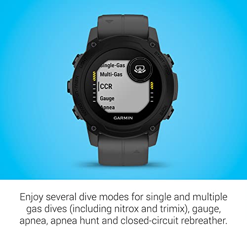 Garmin Descent G1 Rugged Dive Computer Slate Gray - Watch-Style with GPS & Dive Tracking
