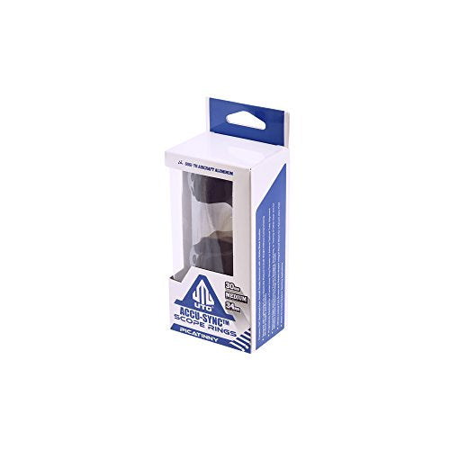 UTG ACCU-SYNC™ 30mm Medium Pro. 34mm Offset Pic. Rings, Blue