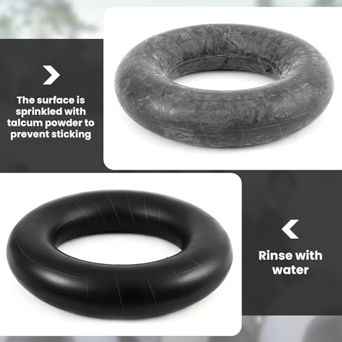 BBTO 2 Pack Inflatable River Tubes 48 Inch Heavy Duty Rubber Pool Floats for Adults