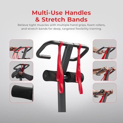 Black Sunny Health & Fitness Full Body Stretch Machine with Pivot Seat