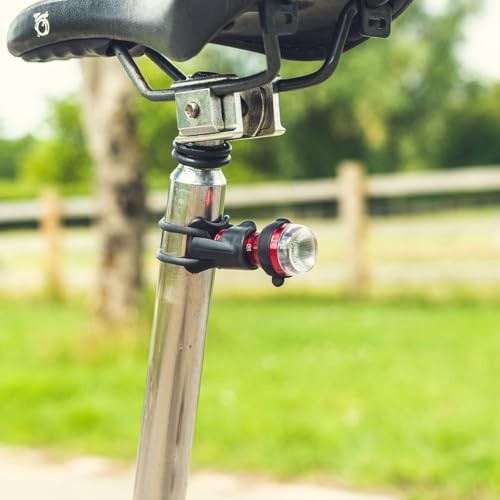 Rechargeable LED Rear Light for Bicycles and Vehicles - Waterproof, High Visibility