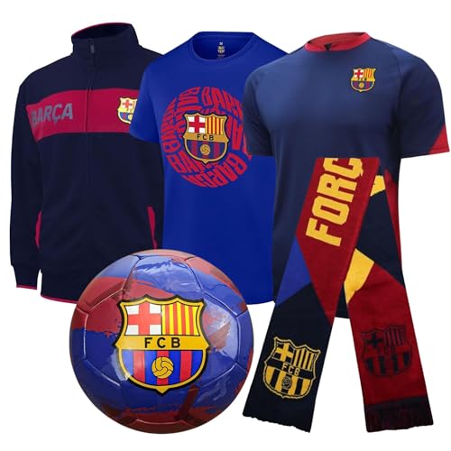 Soccer Fan Pack - Navy Small - Shirt, Jersey, Jacket, Scarf & Ball - Officially Licensed