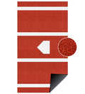 Clay Baseball Hitting Mat 6' x 4' Batting Turf with Batters Box & Home Plate