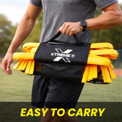 Agility Hurdles Pack of 8 - 18 Inch Speed & Training Obstacles for Athletes