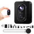 Mini 4K Body Camera with WiFi & Magnetic Mount - Black, Waterproof 20MP Vlogging Camera