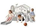 Babytronic White & Gray 10-in-1 Toddler Indoor & Outdoor Playset with Slide & Climber