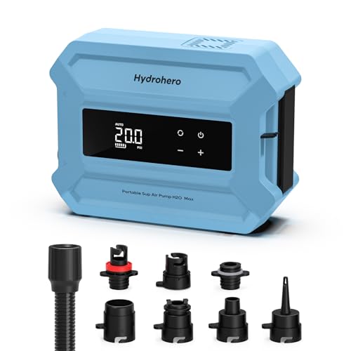 Hydrohero Electric Paddle Board Pump 20 PSI with 96.2Wh Battery for SUP Inflating