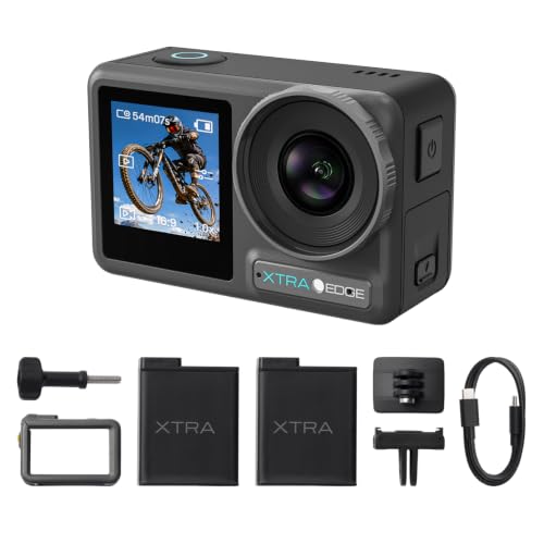 Edge Dual Battery Combo for Action Camera - 4K 120fps Night View Waterproof 52ft Stabilization