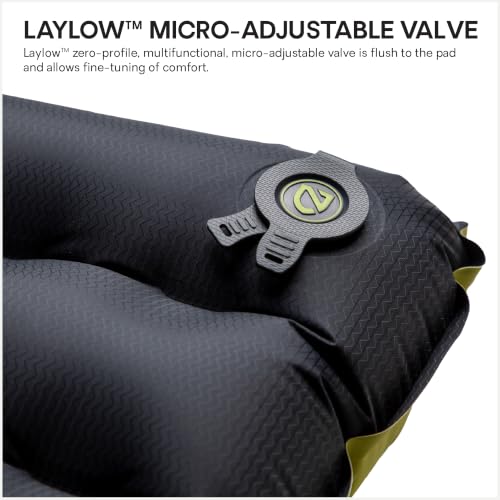 NEMO Equipment Tensor Extreme Sleeping Pad Long Wide 76x25 Black/Birch Bud/Citron