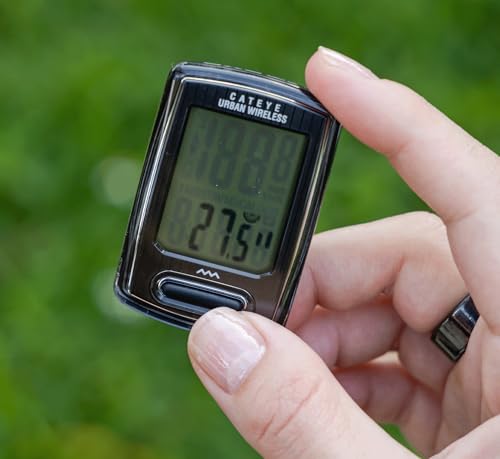 CATEYE Urban Wireless Bike Computer – Analog Speedometer & Odometer with Calorie Tracking, FlexTight™ Mount, Auto Start/Stop, Programmable Odometer & Easy Setup for All Bikes