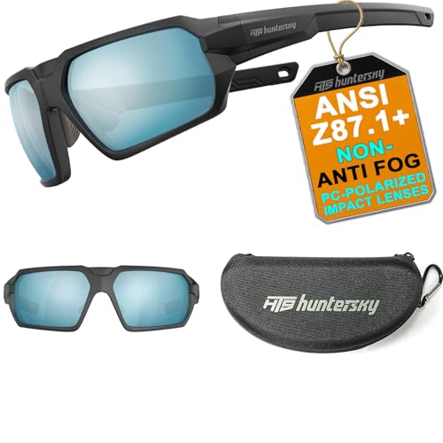 Ballistic Tactical Impact Protection Shooting Glasses ANSI Z87.1+ Anti-Fog Military Grade Airsoft Range Black Blue