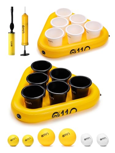 Outdoor Bucket Toss Game Set with Water-Resistant Buckets & Balls for Yard Beach Camping