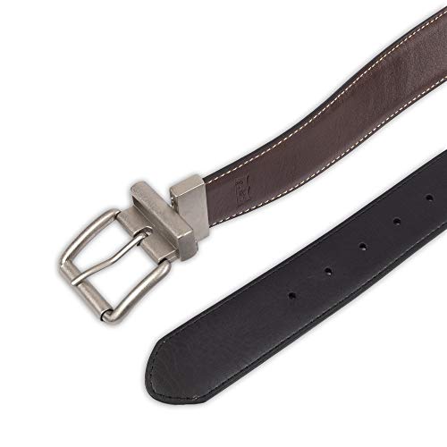 Levi's Men's Reversible Casual Jeans Belt - Brown & Black, 48 Size