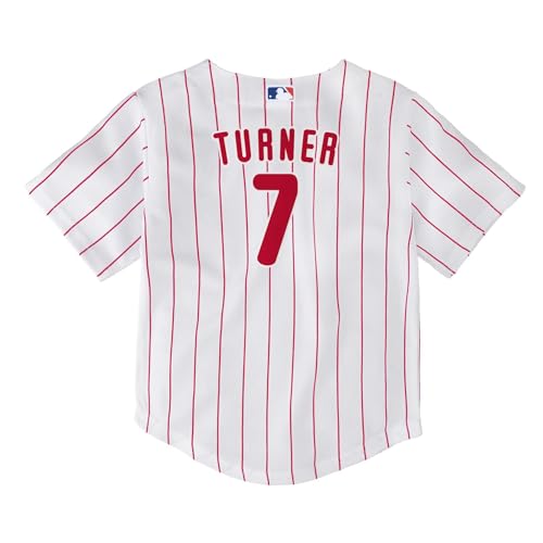 Toddler Phillies Trea Turner Home Jersey - White, 2T / White Variation