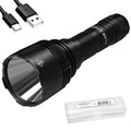 High Power Long Throw Hunting Flashlight 1000 Lumens, 676 Yards Beam with Organizer