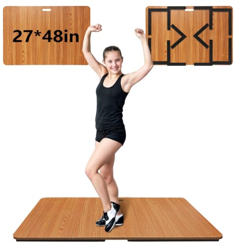 Koretech Oak Color Portable Tap Dance Floor 48x27-inch Practice Board