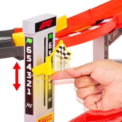 Hot Wheels Formula 1 Race Track Set with Licensed Cars & Boosters