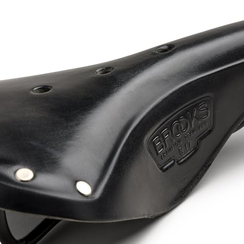 Brooks England B17 Leather Bike Saddle - Black, Comfortable, 275mm