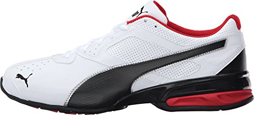 Men's PUMA Tazon 6 FM Sneakers - White Black Silver 10.5