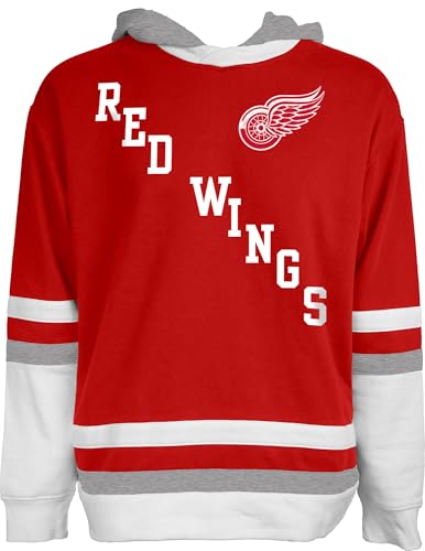 NHL Hockey Hooded Sweatshirt - Detroit Redwings Team Color XXL - Unisex