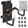 10 Pack Pistol Wall Mount Rack - Adjustable Display Holder for Firearms
