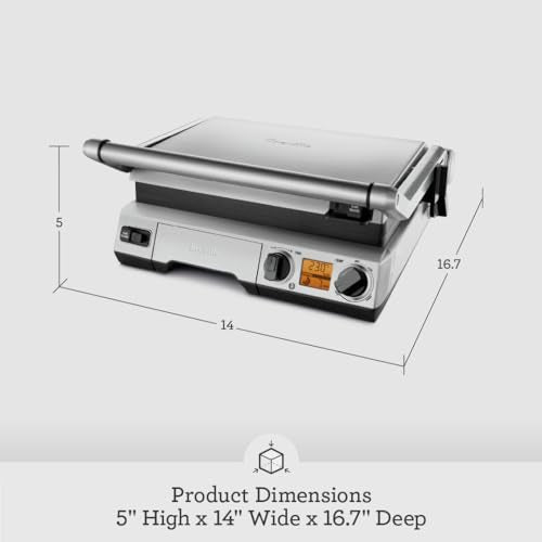 Breville Smart Grill BGR820XL - Indoor Grill & Griddle, Stainless Steel