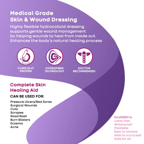 4x4 Hydrocolloid Wound Dressings Waterproof 20 Count - Skin Healing